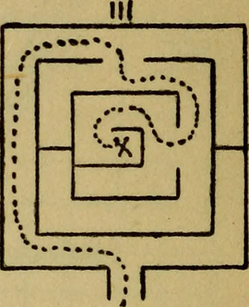 An illustration from Mazes and labyrinths; a general account of their history and developments, 1922, leaf 299