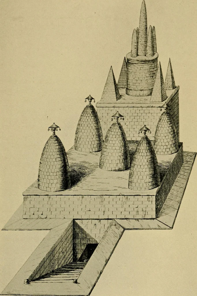 An illustration from Mazes and labyrinths; a general account of their history and developments, 1922, leaf 74