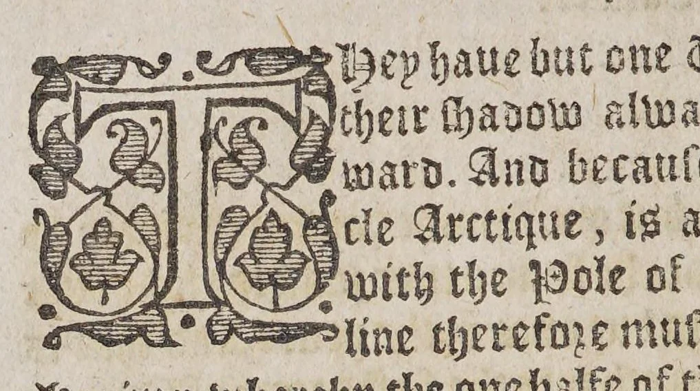 An illustration from M. Blundeuile his exercises, containing eight treatises, : the titles whereof are set downe in the next printed page: which treatises are verie necessarie to be read and learned of all yoong gentlemen that have not bene exercised in such disciplines, and yet are desirous to haue knowledge as well in cosmographie, astronomie, and geographie, as also in the arte of nauigation, in which arte it is impossible to profite without the helpe of these, or such like instructions., 1597, leaf 420