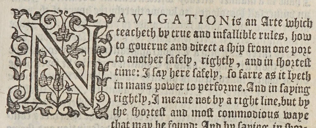 An illustration from M. Blundeuile his exercises, containing eight treatises, : the titles whereof are set downe in the next printed page: which treatises are verie necessarie to be read and learned of all yoong gentlemen that have not bene exercised in such disciplines, and yet are desirous to haue knowledge as well in cosmographie, astronomie, and geographie, as also in the arte of nauigation, in which arte it is impossible to profite without the helpe of these, or such like instructions., 1597, leaf 647