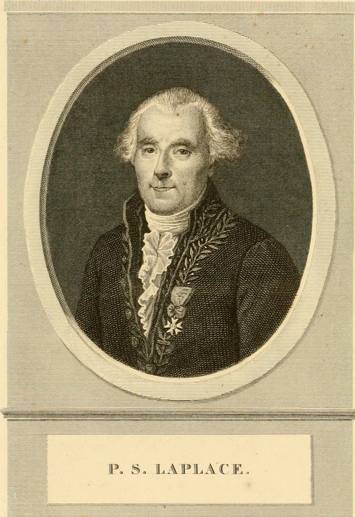 An illustration from Mécanique céleste, 1829, leaf 9