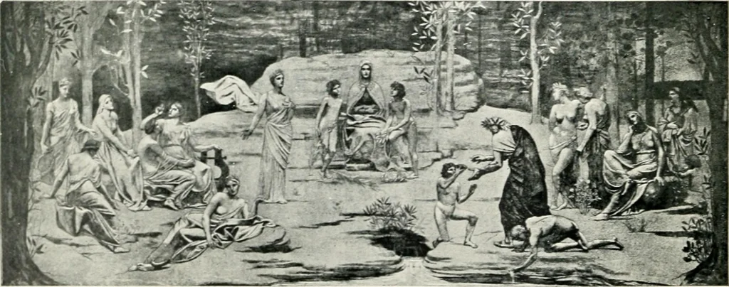 An illustration from The meaning of art, its nature, rôle, and value, 1913, leaf 201