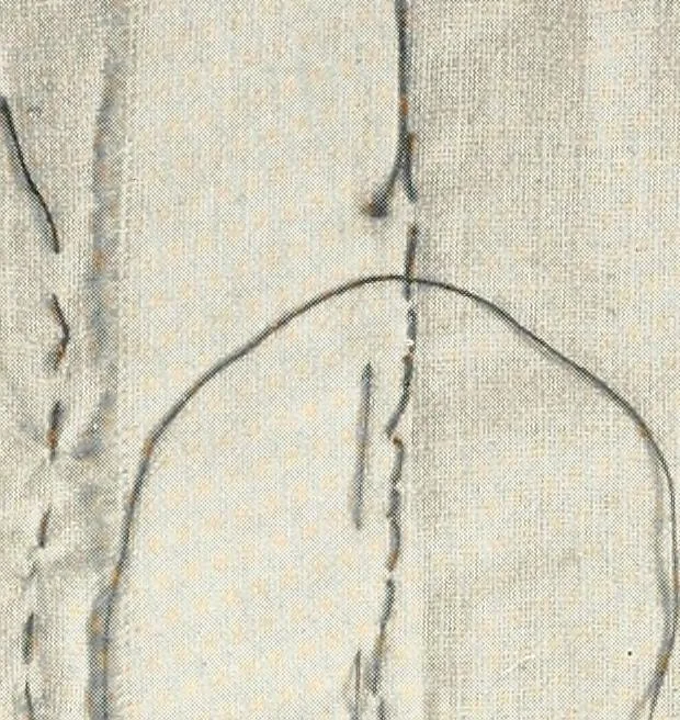An illustration from The measurement of certain elements of hand sewing, 1919, leaf 135