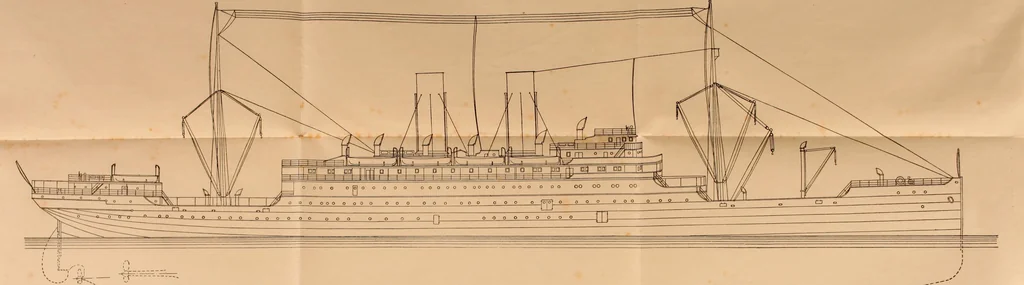 An illustration from Measurement of vessels for the Panama canal, 1913, leaf 41