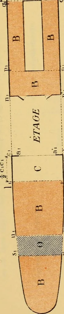 An illustration from Measurement of vessels for the Panama canal, 1913, leaf 508