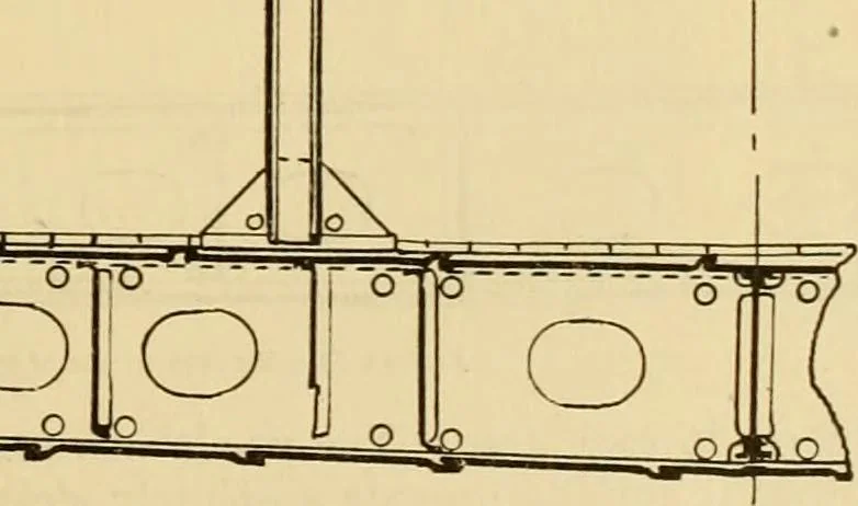An illustration from Measurement of vessels for the Panama canal, 1913, leaf 52