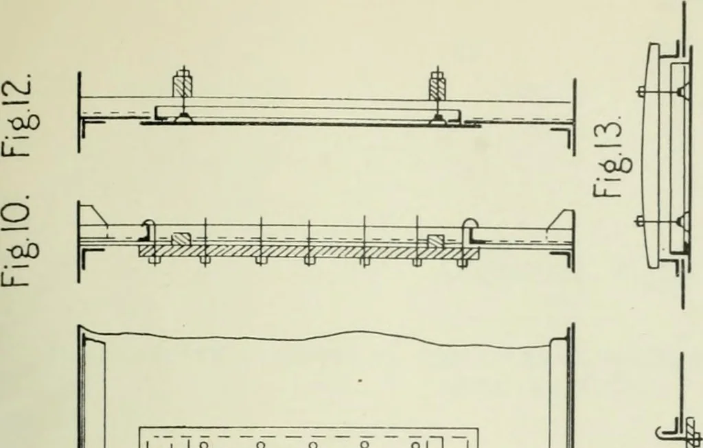 An illustration from Measurement of vessels for the Panama canal, 1913, leaf 436