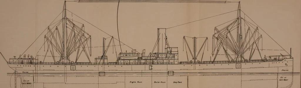 An illustration from Measurement of vessels for the Panama canal, 1913, leaf 49