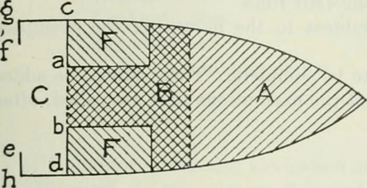 An illustration from Measurement of vessels for the Panama canal, 1913, leaf 540