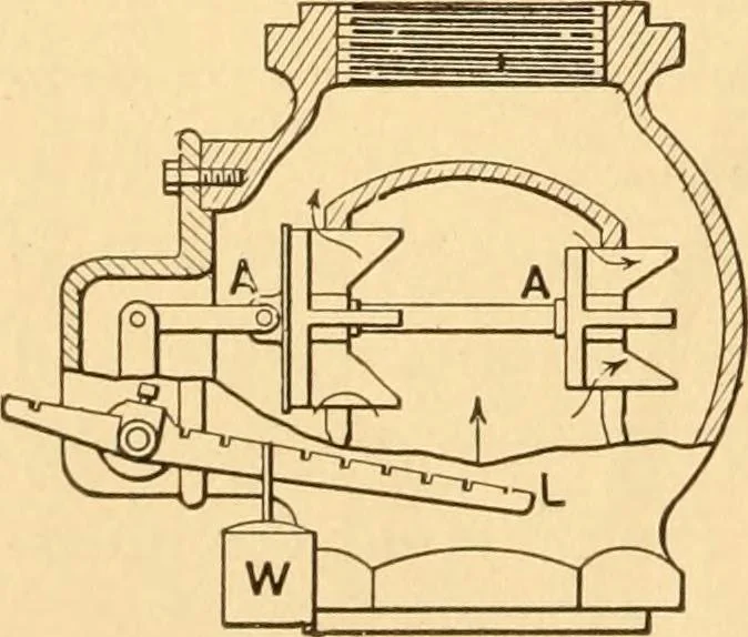 An illustration from Mechanical appliances, mechanical movements and novelties of construction; a complete work and a continuation, as a second volume, of the author's book entitled "Mechanical movements, powers and devices" ... including an explanatory chapter on the leading conceptions of perpetual motion existing during the past three centuries, 1910, leaf 101