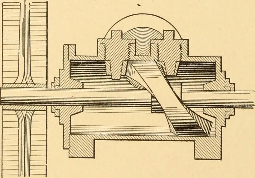 An illustration from Mechanical appliances, mechanical movements and novelties of construction; a complete work and a continuation, as a second volume, of the author's book entitled "Mechanical movements, powers and devices" ... including an explanatory chapter on the leading conceptions of perpetual motion existing during the past three centuries, 1910, leaf 125