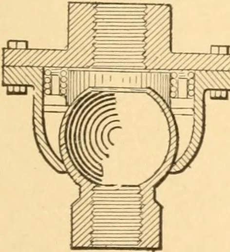 An illustration from Mechanical appliances, mechanical movements and novelties of construction; a complete work and a continuation, as a second volume, of the author's book entitled "Mechanical movements, powers and devices" ... including an explanatory chapter on the leading conceptions of perpetual motion existing during the past three centuries, 1910, leaf 130