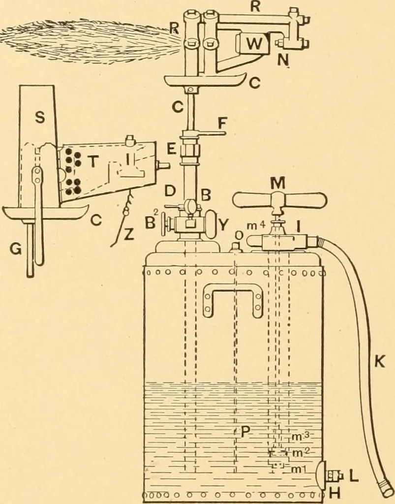 An illustration from Mechanical appliances, mechanical movements and novelties of construction; a complete work and a continuation, as a second volume, of the author's book entitled "Mechanical movements, powers and devices" ... including an explanatory chapter on the leading conceptions of perpetual motion existing during the past three centuries, 1910, leaf 159