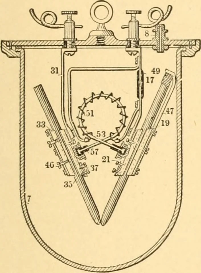 An illustration from Mechanical appliances, mechanical movements and novelties of construction; a complete work and a continuation, as a second volume, of the author's book entitled "Mechanical movements, powers and devices" ... including an explanatory chapter on the leading conceptions of perpetual motion existing during the past three centuries, 1910, leaf 172