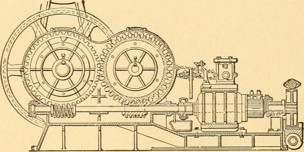 An illustration from Mechanical appliances, mechanical movements and novelties of construction; a complete work and a continuation, as a second volume, of the author's book entitled "Mechanical movements, powers and devices" ... including an explanatory chapter on the leading conceptions of perpetual motion existing during the past three centuries, 1910, leaf 175