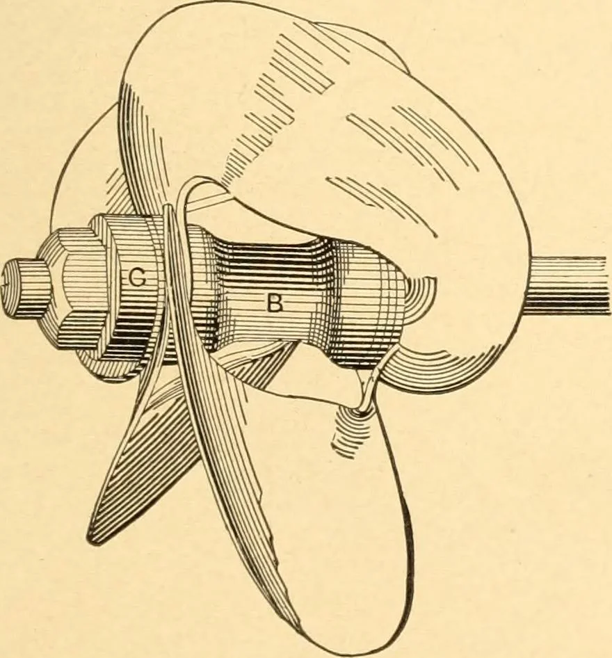 An illustration from Mechanical appliances, mechanical movements and novelties of construction; a complete work and a continuation, as a second volume, of the author's book entitled "Mechanical movements, powers and devices" ... including an explanatory chapter on the leading conceptions of perpetual motion existing during the past three centuries, 1910, leaf 196