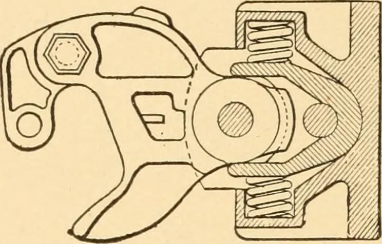 An illustration from Mechanical appliances, mechanical movements and novelties of construction; a complete work and a continuation, as a second volume, of the author's book entitled "Mechanical movements, powers and devices" ... including an explanatory chapter on the leading conceptions of perpetual motion existing during the past three centuries, 1910, leaf 231
