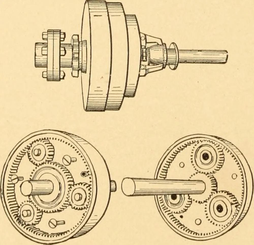 An illustration from Mechanical appliances, mechanical movements and novelties of construction; a complete work and a continuation, as a second volume, of the author's book entitled "Mechanical movements, powers and devices" ... including an explanatory chapter on the leading conceptions of perpetual motion existing during the past three centuries, 1910, leaf 239