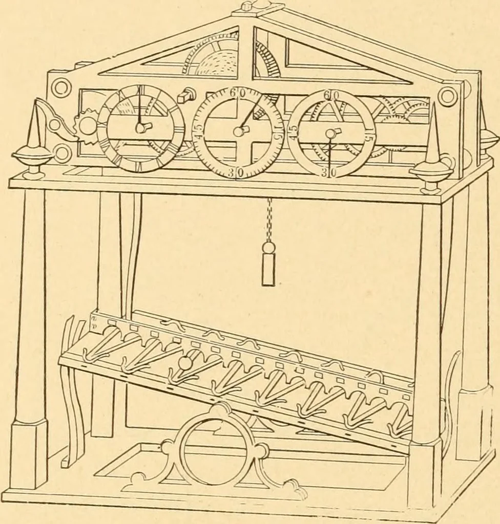 An illustration from Mechanical appliances, mechanical movements and novelties of construction; a complete work and a continuation, as a second volume, of the author's book entitled "Mechanical movements, powers and devices" ... including an explanatory chapter on the leading conceptions of perpetual motion existing during the past three centuries, 1910, leaf 269