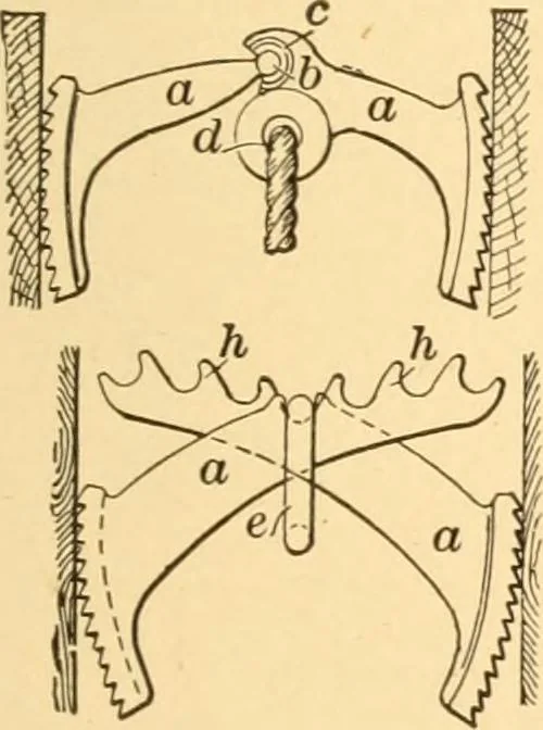 An illustration from Mechanical appliances, mechanical movements and novelties of construction; a complete work and a continuation, as a second volume, of the author's book entitled "Mechanical movements, powers and devices" ... including an explanatory chapter on the leading conceptions of perpetual motion existing during the past three centuries, 1910, leaf 288