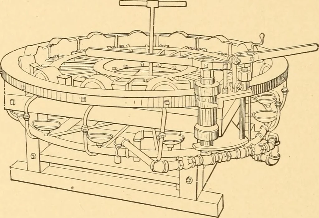 An illustration from Mechanical appliances, mechanical movements and novelties of construction; a complete work and a continuation, as a second volume, of the author's book entitled "Mechanical movements, powers and devices" ... including an explanatory chapter on the leading conceptions of perpetual motion existing during the past three centuries, 1910, leaf 297