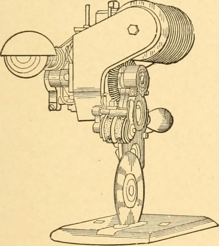 An illustration from Mechanical appliances, mechanical movements and novelties of construction; a complete work and a continuation, as a second volume, of the author's book entitled "Mechanical movements, powers and devices" ... including an explanatory chapter on the leading conceptions of perpetual motion existing during the past three centuries, 1910, leaf 318