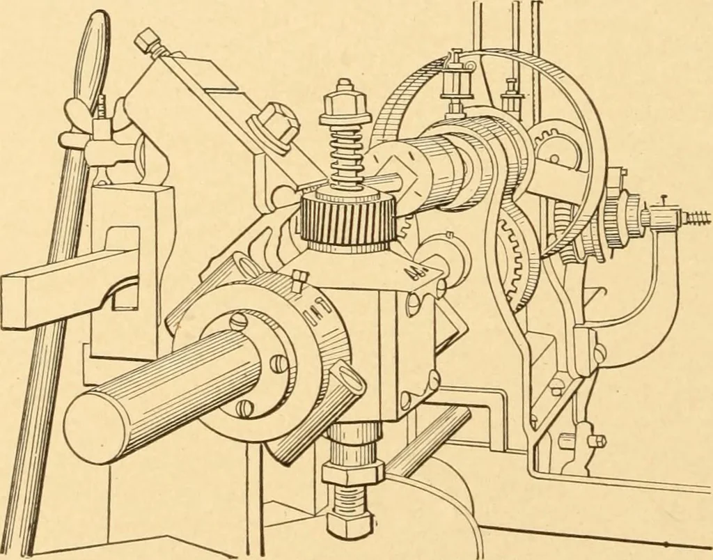 An illustration from Mechanical appliances, mechanical movements and novelties of construction; a complete work and a continuation, as a second volume, of the author's book entitled "Mechanical movements, powers and devices" ... including an explanatory chapter on the leading conceptions of perpetual motion existing during the past three centuries, 1910, leaf 319