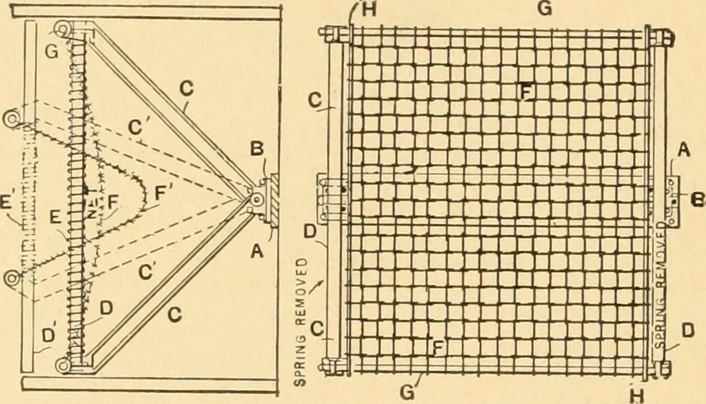 An illustration from Mechanical appliances, mechanical movements and novelties of construction; a complete work and a continuation, as a second volume, of the author's book entitled "Mechanical movements, powers and devices" ... including an explanatory chapter on the leading conceptions of perpetual motion existing during the past three centuries, 1910, leaf 349