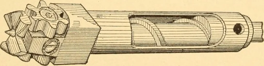 An illustration from Mechanical appliances, mechanical movements and novelties of construction; a complete work and a continuation, as a second volume, of the author's book entitled "Mechanical movements, powers and devices" ... including an explanatory chapter on the leading conceptions of perpetual motion existing during the past three centuries, 1910, leaf 354