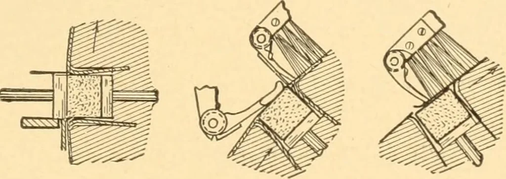 An illustration from Mechanical appliances, mechanical movements and novelties of construction; a complete work and a continuation, as a second volume, of the author's book entitled "Mechanical movements, powers and devices" ... including an explanatory chapter on the leading conceptions of perpetual motion existing during the past three centuries, 1910, leaf 356