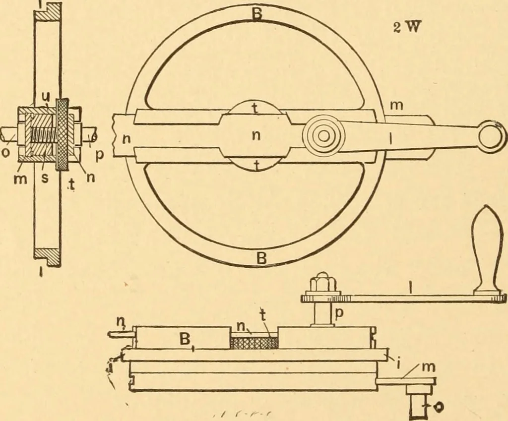 An illustration from Mechanical appliances, mechanical movements and novelties of construction; a complete work and a continuation, as a second volume, of the author's book entitled "Mechanical movements, powers and devices" ... including an explanatory chapter on the leading conceptions of perpetual motion existing during the past three centuries, 1910, leaf 361