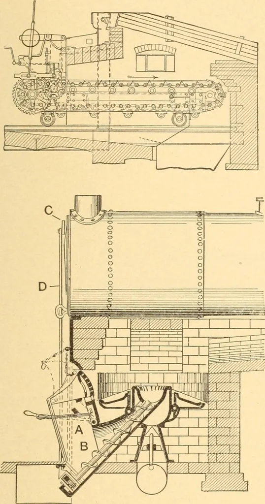 An illustration from Mechanical appliances, mechanical movements and novelties of construction; a complete work and a continuation, as a second volume, of the author's book entitled "Mechanical movements, powers and devices" ... including an explanatory chapter on the leading conceptions of perpetual motion existing during the past three centuries, 1910, leaf 60