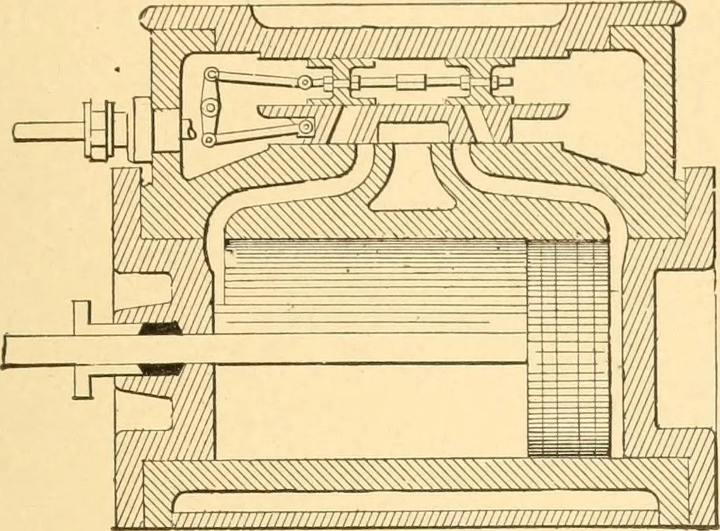 An illustration from Mechanical appliances, mechanical movements and novelties of construction; a complete work and a continuation, as a second volume, of the author's book entitled "Mechanical movements, powers and devices" ... including an explanatory chapter on the leading conceptions of perpetual motion existing during the past three centuries, 1910, leaf 86