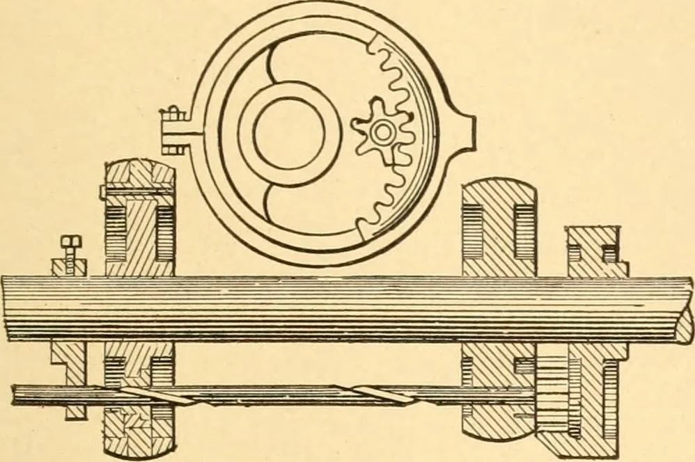 An illustration from Mechanical appliances, mechanical movements and novelties of construction; a complete work and a continuation, as a second volume, of the author's book entitled "Mechanical movements, powers and devices" ... including an explanatory chapter on the leading conceptions of perpetual motion existing during the past three centuries, 1910, leaf 96