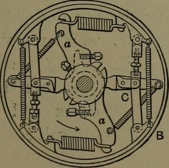 An illustration from Mechanical appliances, mechanical movements and novelties of construction; a complete work and a continuation, as a second volume, of the author's book entitled "Mechanical movements, powers and devices" ... including an explanatory chapter on the leading conceptions of perpetual motion existing during the past three centuries, 1914, leaf 100
