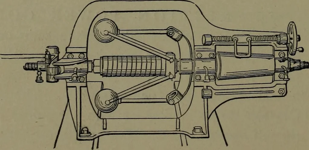 An illustration from Mechanical appliances, mechanical movements and novelties of construction; a complete work and a continuation, as a second volume, of the author's book entitled "Mechanical movements, powers and devices" ... including an explanatory chapter on the leading conceptions of perpetual motion existing during the past three centuries, 1914, leaf 101