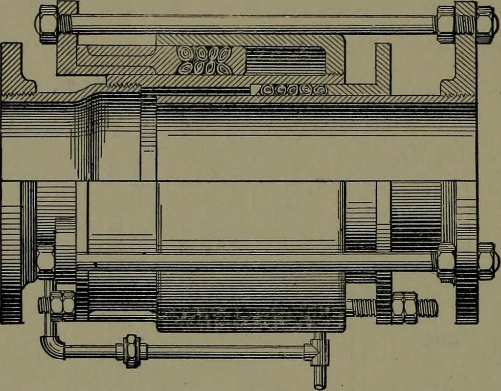 An illustration from Mechanical appliances, mechanical movements and novelties of construction; a complete work and a continuation, as a second volume, of the author's book entitled "Mechanical movements, powers and devices" ... including an explanatory chapter on the leading conceptions of perpetual motion existing during the past three centuries, 1914, leaf 105
