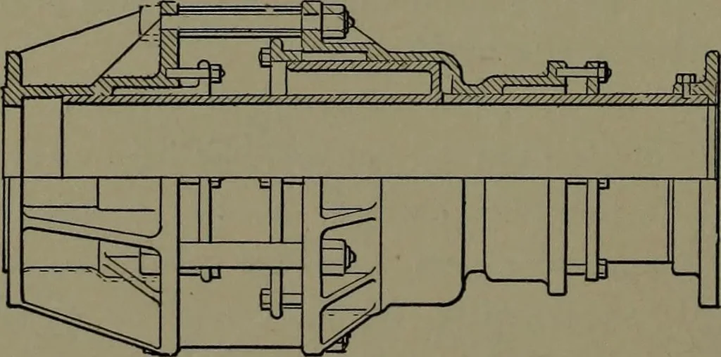 An illustration from Mechanical appliances, mechanical movements and novelties of construction; a complete work and a continuation, as a second volume, of the author's book entitled "Mechanical movements, powers and devices" ... including an explanatory chapter on the leading conceptions of perpetual motion existing during the past three centuries, 1914, leaf 105