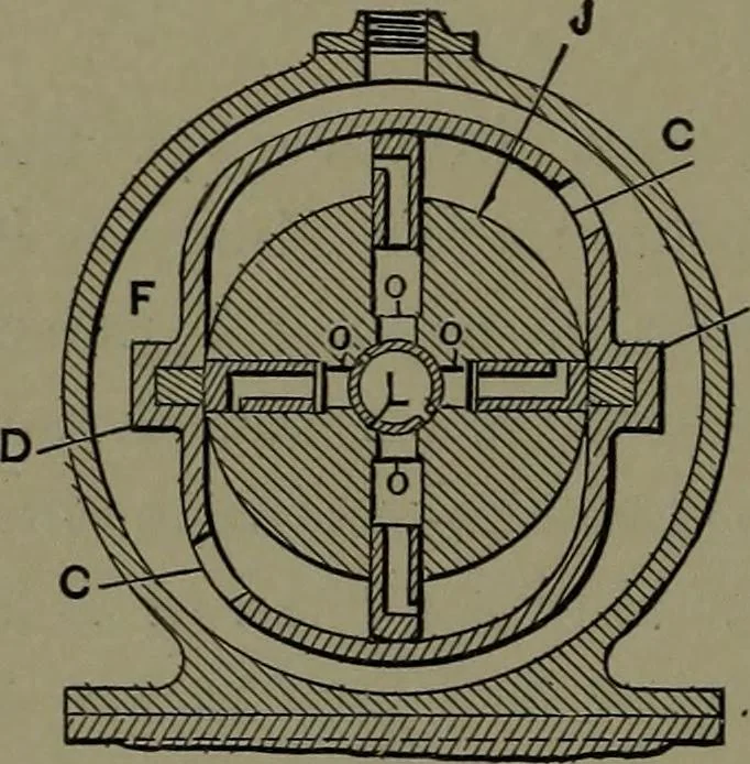 An illustration from Mechanical appliances, mechanical movements and novelties of construction; a complete work and a continuation, as a second volume, of the author's book entitled "Mechanical movements, powers and devices" ... including an explanatory chapter on the leading conceptions of perpetual motion existing during the past three centuries, 1914, leaf 107