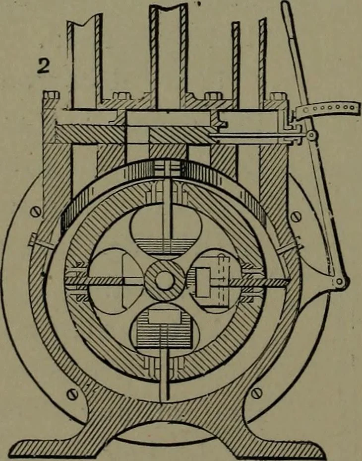 An illustration from Mechanical appliances, mechanical movements and novelties of construction; a complete work and a continuation, as a second volume, of the author's book entitled "Mechanical movements, powers and devices" ... including an explanatory chapter on the leading conceptions of perpetual motion existing during the past three centuries, 1914, leaf 107