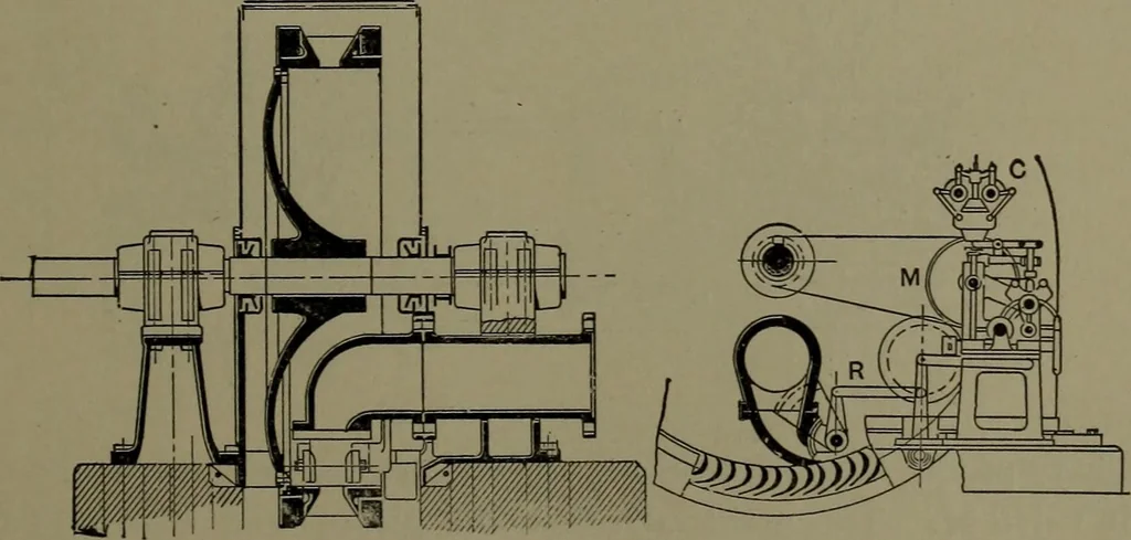 An illustration from Mechanical appliances, mechanical movements and novelties of construction; a complete work and a continuation, as a second volume, of the author's book entitled "Mechanical movements, powers and devices" ... including an explanatory chapter on the leading conceptions of perpetual motion existing during the past three centuries, 1914, leaf 130