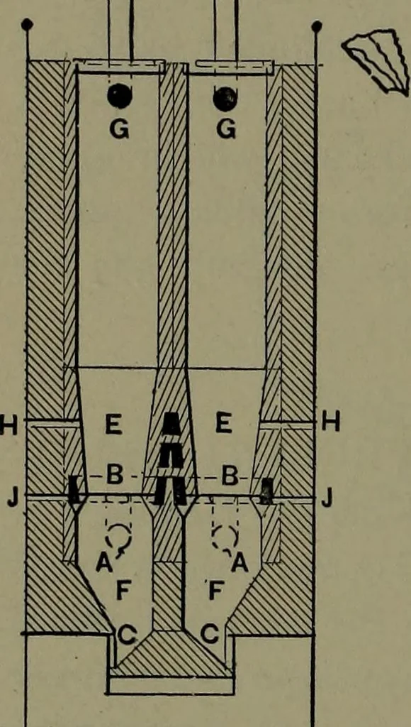 An illustration from Mechanical appliances, mechanical movements and novelties of construction; a complete work and a continuation, as a second volume, of the author's book entitled "Mechanical movements, powers and devices" ... including an explanatory chapter on the leading conceptions of perpetual motion existing during the past three centuries, 1914, leaf 165
