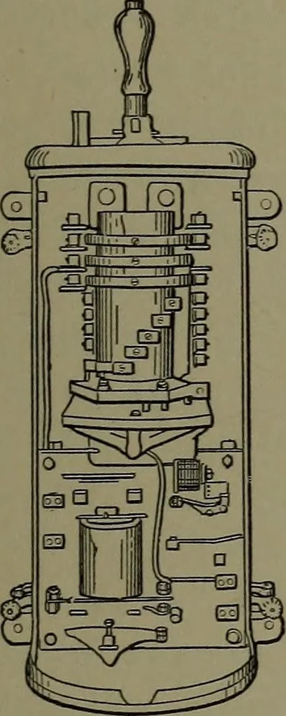 An illustration from Mechanical appliances, mechanical movements and novelties of construction; a complete work and a continuation, as a second volume, of the author's book entitled "Mechanical movements, powers and devices" ... including an explanatory chapter on the leading conceptions of perpetual motion existing during the past three centuries, 1914, leaf 172