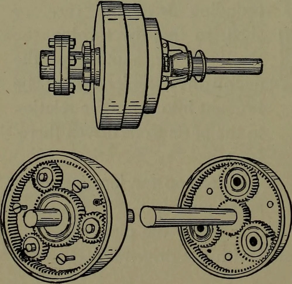 An illustration from Mechanical appliances, mechanical movements and novelties of construction; a complete work and a continuation, as a second volume, of the author's book entitled "Mechanical movements, powers and devices" ... including an explanatory chapter on the leading conceptions of perpetual motion existing during the past three centuries, 1914, leaf 241