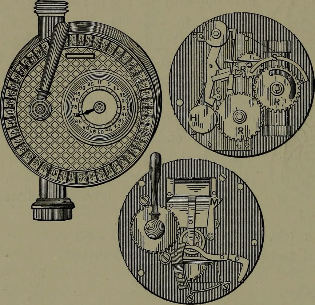 An illustration from Mechanical appliances, mechanical movements and novelties of construction; a complete work and a continuation, as a second volume, of the author's book entitled "Mechanical movements, powers and devices" ... including an explanatory chapter on the leading conceptions of perpetual motion existing during the past three centuries, 1914, leaf 259