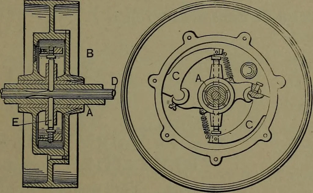 An illustration from Mechanical appliances, mechanical movements and novelties of construction; a complete work and a continuation, as a second volume, of the author's book entitled "Mechanical movements, powers and devices" ... including an explanatory chapter on the leading conceptions of perpetual motion existing during the past three centuries, 1914, leaf 28
