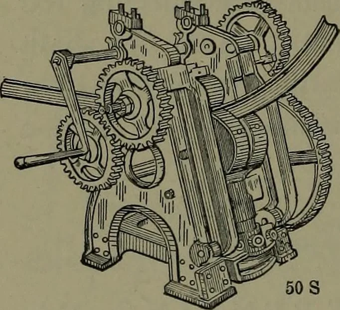 An illustration from Mechanical appliances, mechanical movements and novelties of construction; a complete work and a continuation, as a second volume, of the author's book entitled "Mechanical movements, powers and devices" ... including an explanatory chapter on the leading conceptions of perpetual motion existing during the past three centuries, 1914, leaf 297