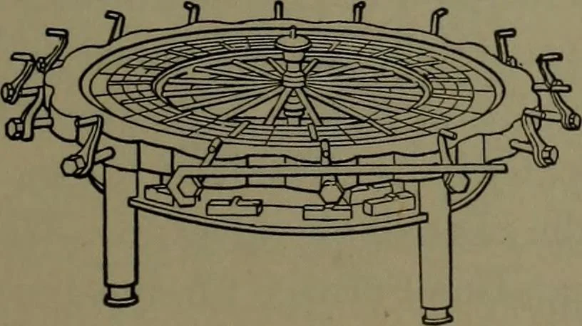 An illustration from Mechanical appliances, mechanical movements and novelties of construction; a complete work and a continuation, as a second volume, of the author's book entitled "Mechanical movements, powers and devices" ... including an explanatory chapter on the leading conceptions of perpetual motion existing during the past three centuries, 1914, leaf 298