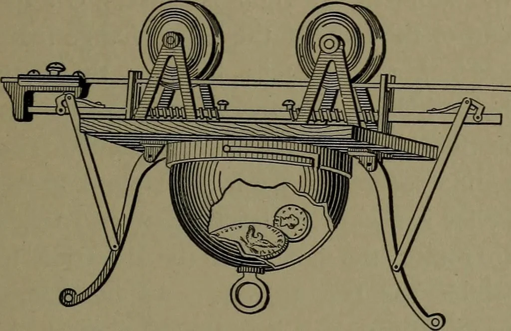 An illustration from Mechanical appliances, mechanical movements and novelties of construction; a complete work and a continuation, as a second volume, of the author's book entitled "Mechanical movements, powers and devices" ... including an explanatory chapter on the leading conceptions of perpetual motion existing during the past three centuries, 1914, leaf 30