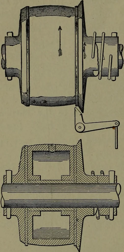 An illustration from Mechanical appliances, mechanical movements and novelties of construction; a complete work and a continuation, as a second volume, of the author's book entitled "Mechanical movements, powers and devices" ... including an explanatory chapter on the leading conceptions of perpetual motion existing during the past three centuries, 1914, leaf 31